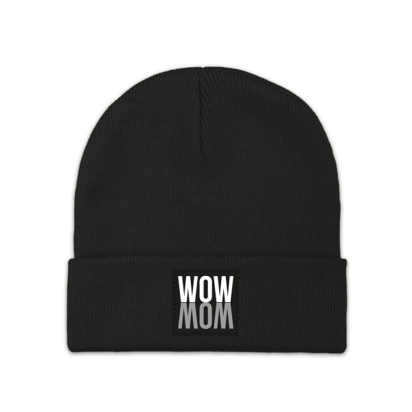 WOWMOM BEANIE BLACK